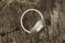 Load image into Gallery viewer, Garnet Ring in Fine Recycled Silver
