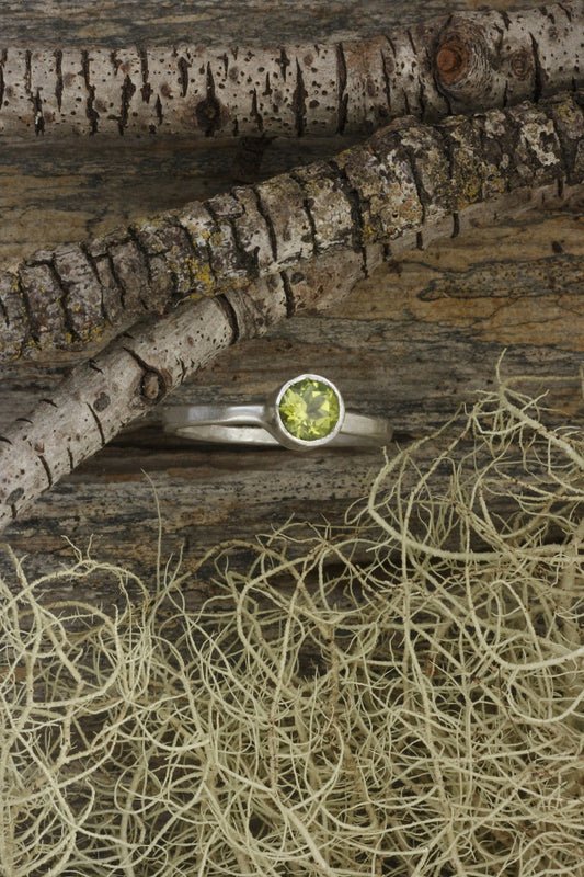 Peridot Sterling Silver Ring