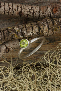 Peridot Sterling Silver Ring