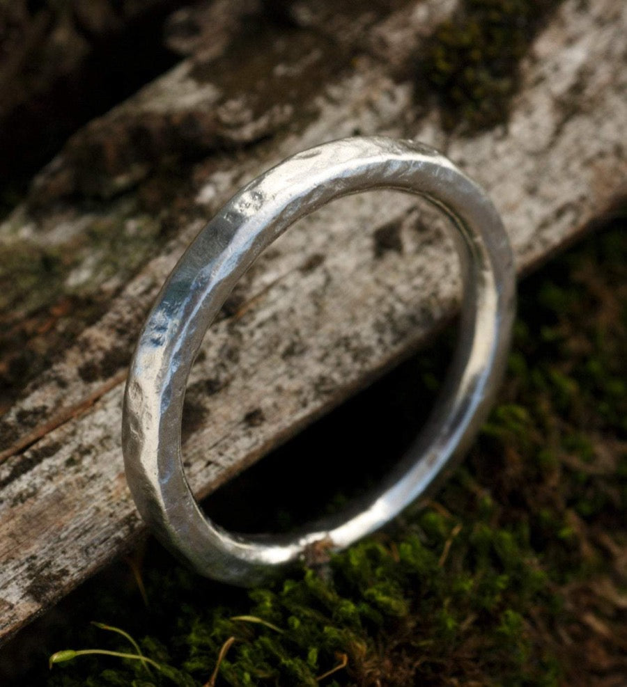 Wedding Band in  Recycled Fine Silver