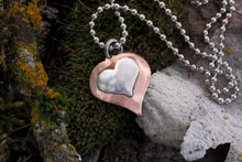 Load image into Gallery viewer, Sterling copper heart necklace
