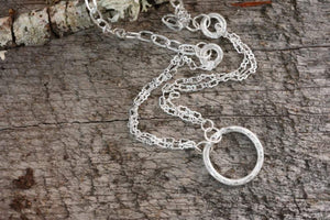 Silver infinity necklace